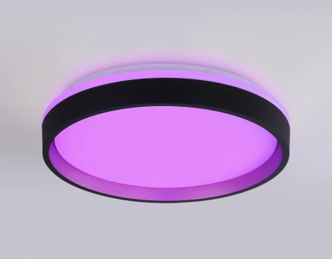 Потолочный светильник RGB круглый светодиодный с пультом Ambrella ORBITAL FZ604 (220V, круглые)