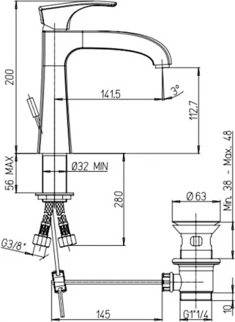 Смеситель Paini Lady 89OP211 для раковины