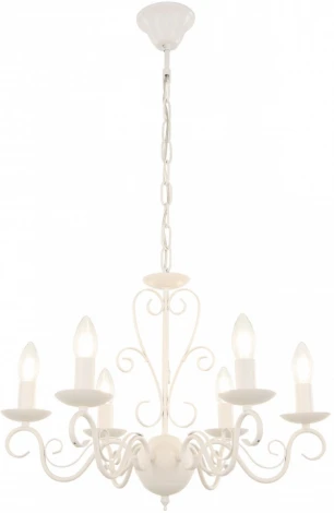 Подвесная люстра Arte Milano AM341369 341369/6 WT (220V, на цепи, подсвечник, свеча)