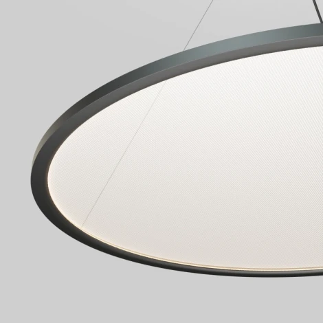 Подвесной светильник горизонтальный 80 Вт, LED 2700-6000K, IP20, пульт Д/У черный, алюминий, акрил Denkirs Veil DK6621-BK