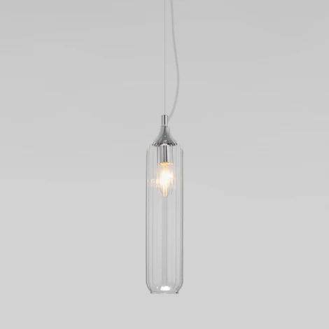 Светильник подвесной Eurosvet Siesta 50252/1 прозрачный (220V, на тросе, круглые)