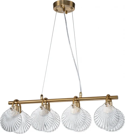 Подвесной светильник Escada Soprano 645/4PL 4х40Вт Е14, металл/стекло, бронза (220V, на тросе)