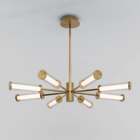 Потолочная люстра на штанге Eurosvet Stark 50386 LED латунь (220V)