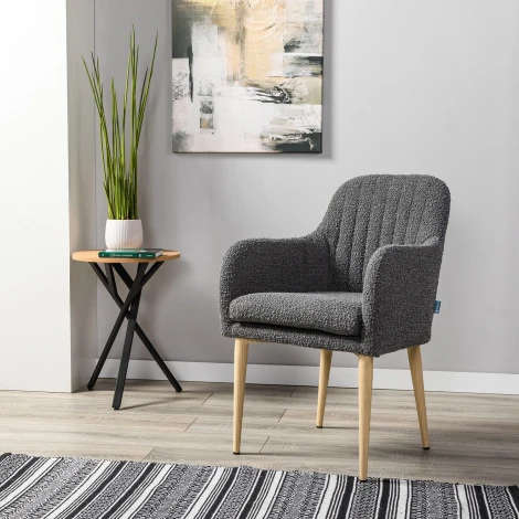 Стул Olaf темно-серый/нат.дуб R-Home арт.410126121h_Grey_нат.дуб