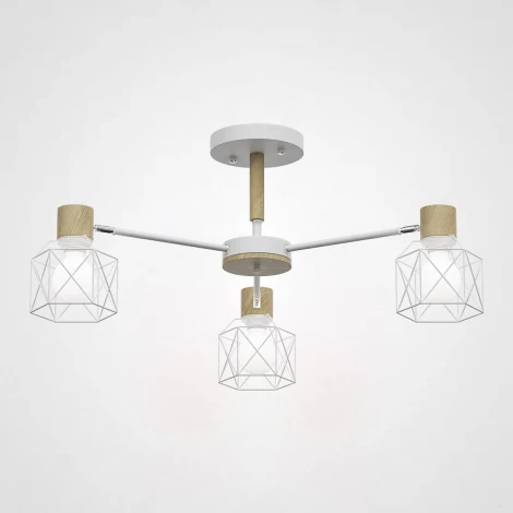 Потолочная люстра на штанге Corf B3 White 3 Lamps ImperiumLoft Corf-B01 (189478-26) (220V)