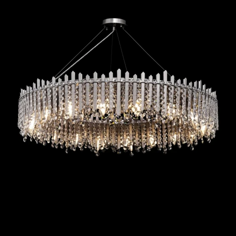 Подвесная люстра Maytoni Rocio MOD036PL-18N (220V, хрусталь, на тросе, круглые)