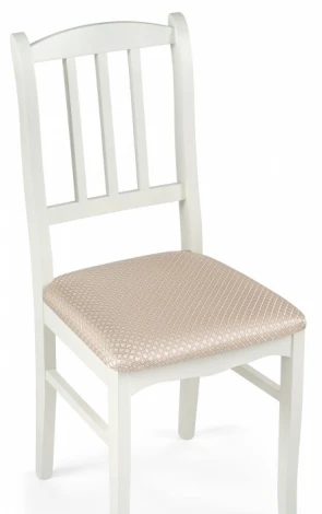 Обеденный стул Woodville Муриел (Массив дерева, Ткань/Белый) арт.601119