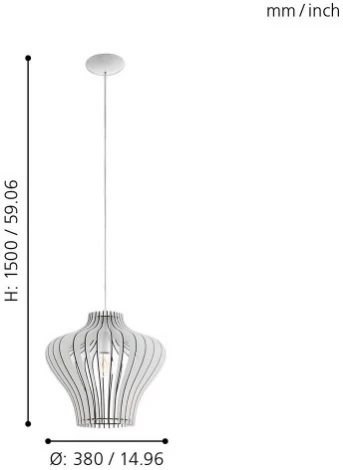Подвесной светильник Eglo Cossano 2 95253 (220V, на проводе)