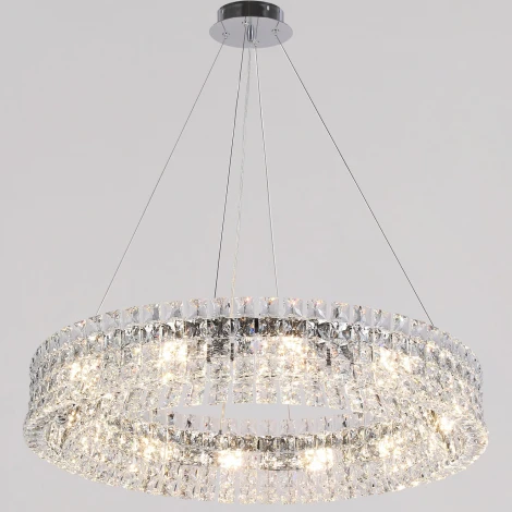 Подвесная люстра хрустальная ILLUMICO IL5130-800PZF-25 CH ELITE