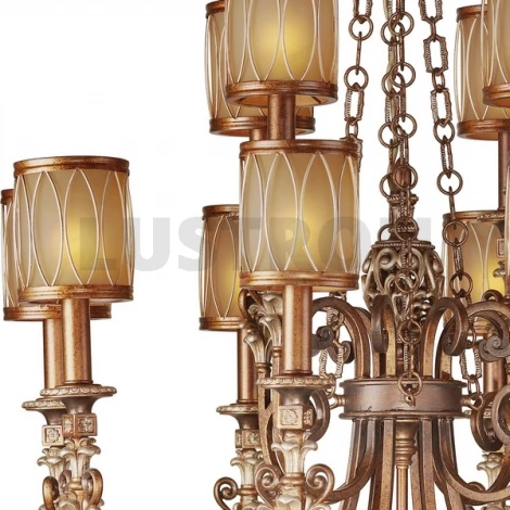 Подвесная люстра N-Light 703 703-12-52 antique silver + speckle brown