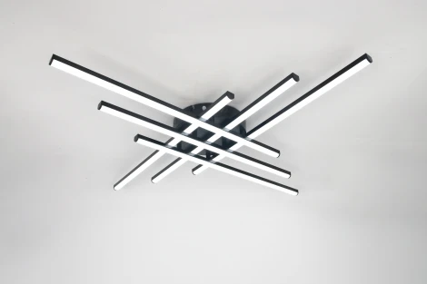 Потолочная люстра светодиодная SS2196-6 BK Мелодия Света SS1L 000085430