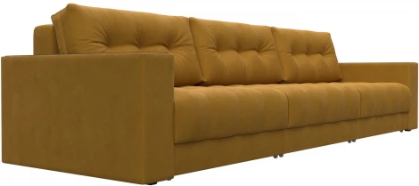 Диван прямой с декором Лига-049 НПБ Лонг Лига Диванов (Велюр) арт.128427