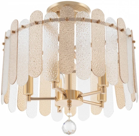 Потолочная люстра хрустальная на штанге Arte Milano Sorrento-3109 373109/5/80/390 GD (220V)