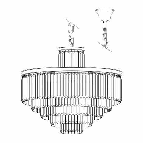 Подвесная люстра Citilux Мартин CL332151