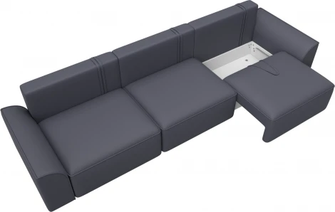 Диван прямой Лига-048 НПБ Лонг Лига Диванов (Экокожа) арт.128253