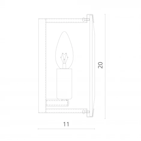 Настенный светильник Divinare Ostin 1100/02 AP-1 (220V, хрусталь)