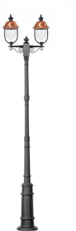 Наземный фонарь Oasis Light MADRID-COOPER 84310cA E7 02 Bl (220V, фонарь, IP44)