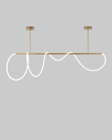 Подвесной светильник светодиодный с гибким неоном на штанге Moderli True V10688-PL (220V)