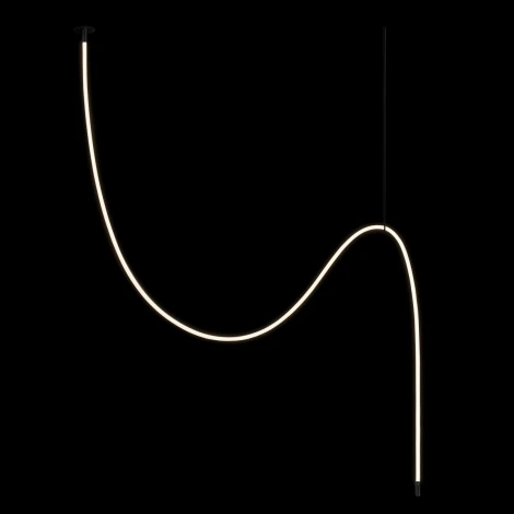 Подвесной светильник светодиодный с гибким неоном Loft It Thread 10388C Black (220V)