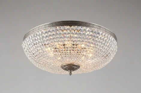 Потолочная люстра на штанге хрустальная Helcia APL.756.17.10