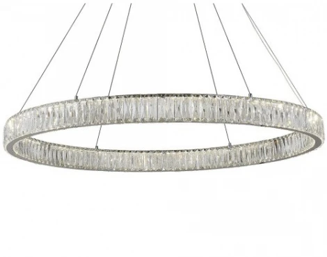 Подвесной светодиодный светильник Newport 8240 8240N/100 chrome (220V, на тросе, кольцо)