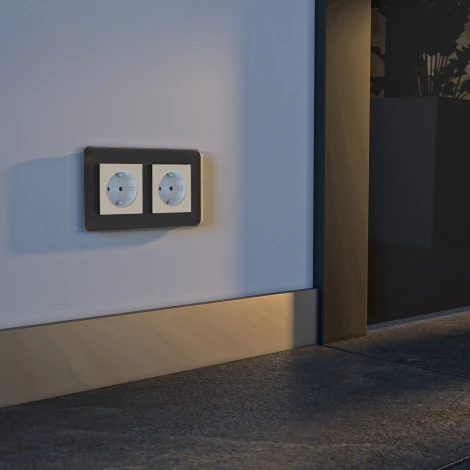 Розетка с подсветкой (айвори матовый) Werkel W1171462 (a062424)