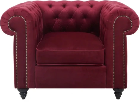 Кресло Chester Classic ОГОГО (арт.665412), (Ткань/Бордовый)