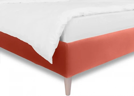 Кровать Queen II Sharlotta L 1600 ОГОГО (арт.577036), (Ткань/Оранжевый)
