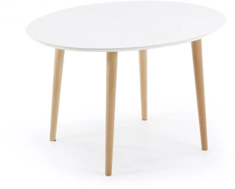 Стол обеденный La Forma (ex Julia Grup) Oqui (Белый/ Дерево,Обработанная древесина)