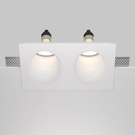 Встраиваемый светильник Gyps Modern GU10 2x35Вт Maytoni Technical DL002-1-02-W