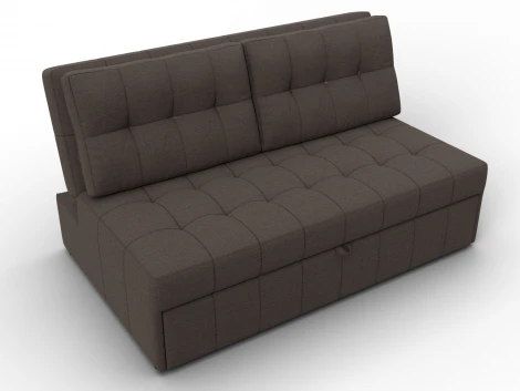 Диван прямой Лига-107 (140) (ЛДСП,Брус,Фанера,Рогожка/Коричневый) Лига Диванов 134902