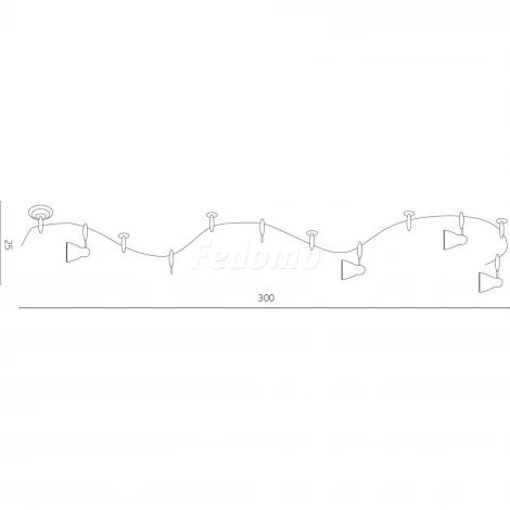 Трековая система в сборе Arte Lamp Rail Kits A3058PL-6BK
