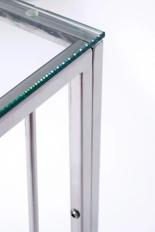 Консольный стол AllConsoles 1021-CS clear серебряный