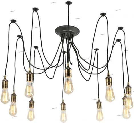 Подвесной светильник Omnilux OML-912 OML-91203-10 (220V, на проводе, паук)