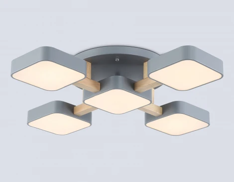 Потолочная люстра светодиодная на штанге с регулировкой цветовой температуры Ambrella COMFORT FL4882 (220V)