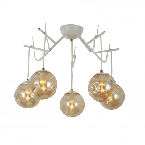 Потолочная люстра Evoluce Calletta SLE110202-05 (220V, шарики, молекулы)