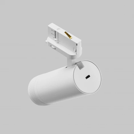 Трековый светильник трехфазный 20W 220V Maytoni Focus Zoom TR198-3-20W2.7K-Z-W (LED, круглые)