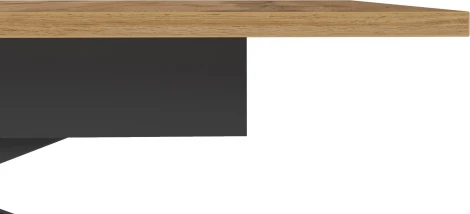Стол универсальный трансформируемый Калифорния АНДРЭ Loft ЛДСП Дуб вотан/Черный