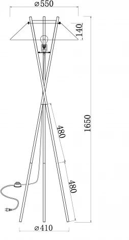 Торшер Maytoni Bastone MOD006FL-01N