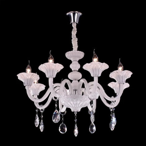 Подвесная люстра Citilux Ирида CL351180 (220V, хрусталь, на цепи, подсвечник, свеча)