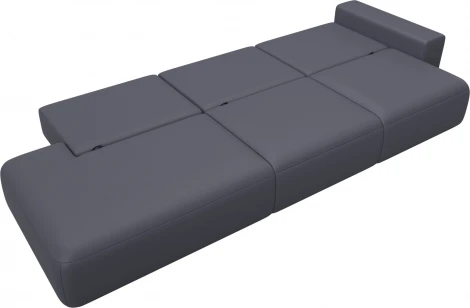 Диван прямой Лига-036 НПБ Модерн Лонг подлокотник справа Лига Диванов (Экокожа) арт.127693