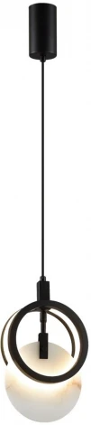 Подвесной светильник Odeon Light Mercury 5422/17L черный/металл/алебастр LED 17W 3000K (220V, на проводе)