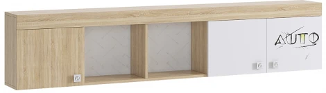 Форсаж Полка, цвет дуб сонома/белый Mebelson (арт.MKF-04.1623)