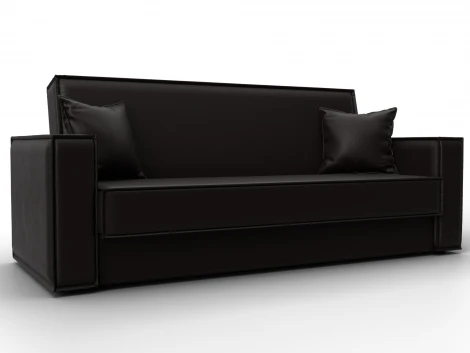 Диван-книжка Куба (ДСП,ЛДСП/Пластик/Экокожа/Коричневый) Лига Диванов 127450