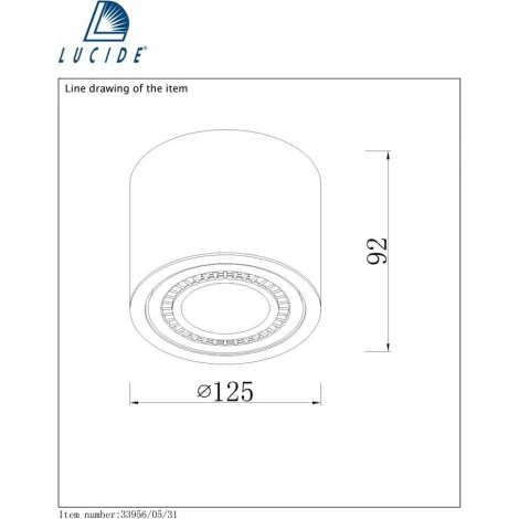 Накладной точечный светильник Lucide Opax 33956/05/31