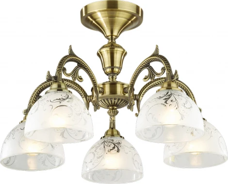 Потолочная люстра N-Light 137 137-05-53 бронза