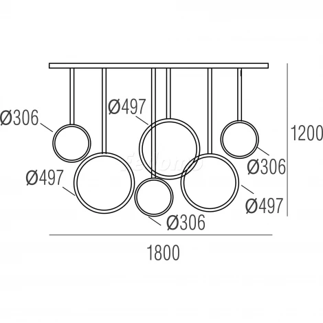 Donolux S111024 S111024/6 180W Black