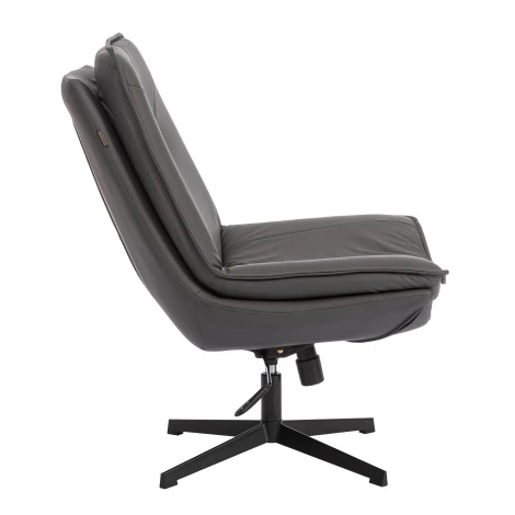 Кресло лаунж Cosmo/Космо экокожа, шарп графит Tetchair 25673