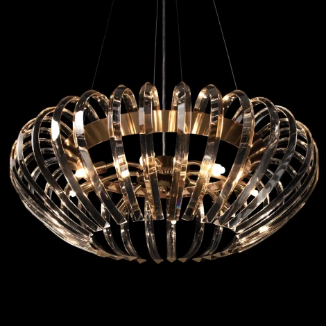 Подвесная люстра Loft It Dakota 10300/600 French gold (220V, хрусталь, на тросе)