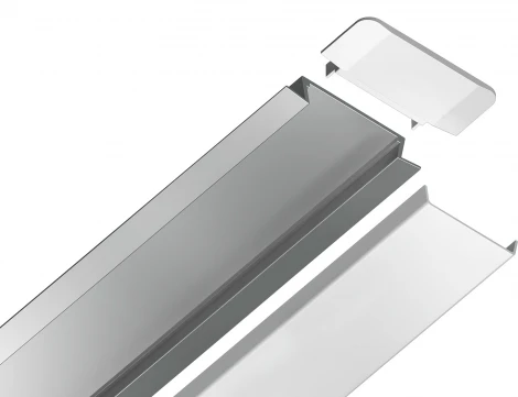 Алюминиевый профиль встраиваемый для светодиодной ленты до 19,8мм Ambrella Illumination GP1100AL